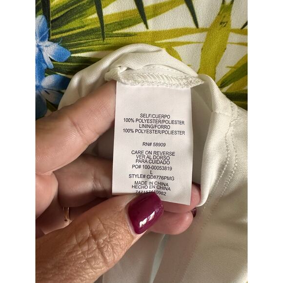 NWT GB Girls Tropical Beachy Dress L Green Floral Hawaiian - Picture 5 of 8